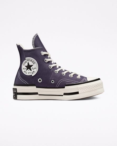 Men's Converse Chuck 70 Plus High Top Shoes Purple / Black | AU E04C6D